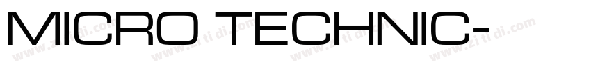 Micro Technic字体转换